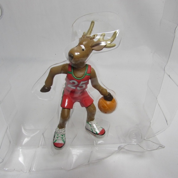 Hoopy Holiday Basketball Reindeer Ornament Heirloom Collection 3.25" - Picture 3 of 5